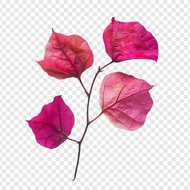 La rama de la bougainvillea rosada y vibrante