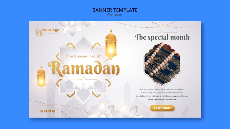 PSD Gratis ramadan celebration banner template
