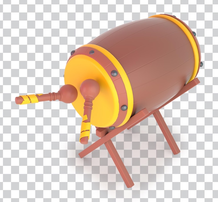 PSD Gratis ramadan drums from the right side