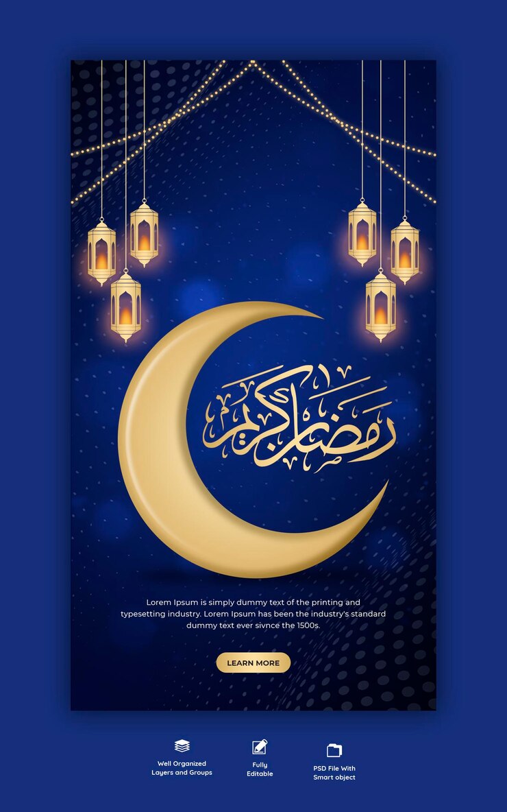 PSD Gratis ramadan kareem festival islami tradisional kisah religi instagram dan facebook