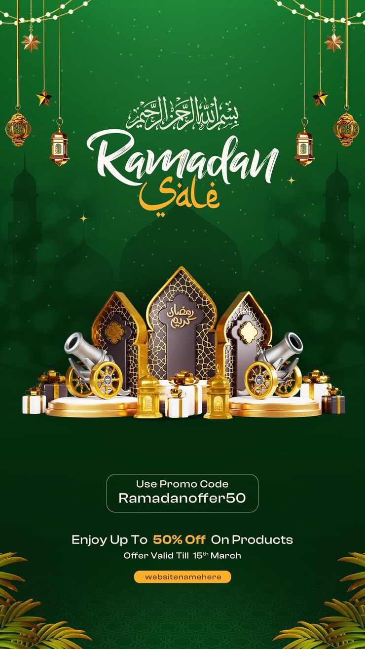 PSD Gratis ramadan kareem islamic decoretion social media story design template