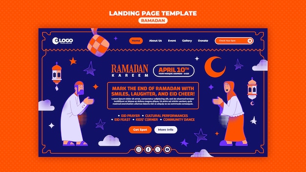 Gratis PSD ramadan sjabloon ontwerp