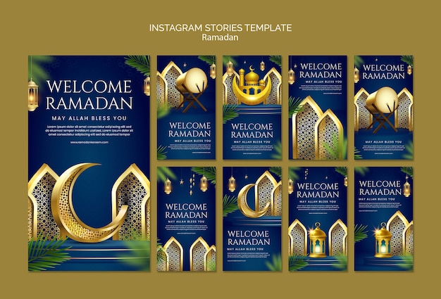 Ramadan-sjabloonontwerp