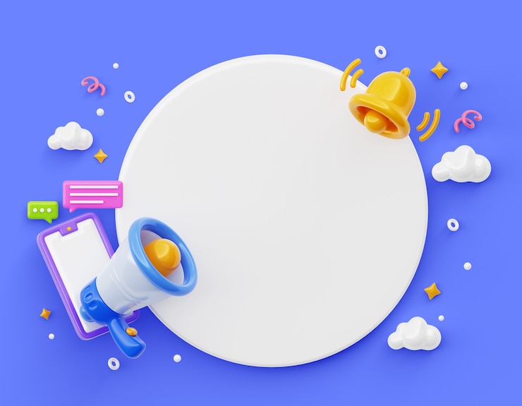 PSD gratuito rappresentazione 3d del fondo della bandiera in bianco di annuncio