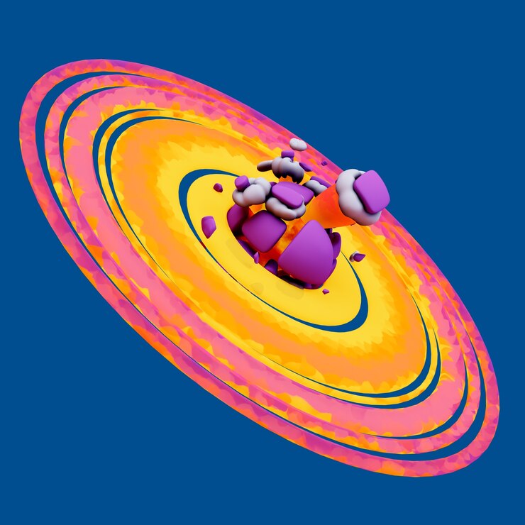 PSD gratuito rappresentazione 3d dell'icona dell'universo
