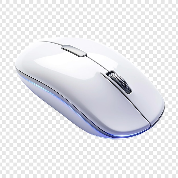 PSD gratuito un ratón de computadora con una luz aislada en un fondo transparente