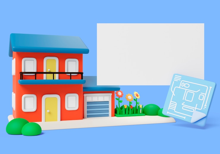 PSD Gratis real estate sales blank banner background
