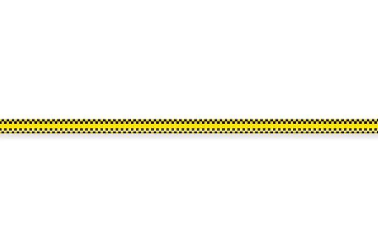 PSD Gratis realistic quarantine tape isolated