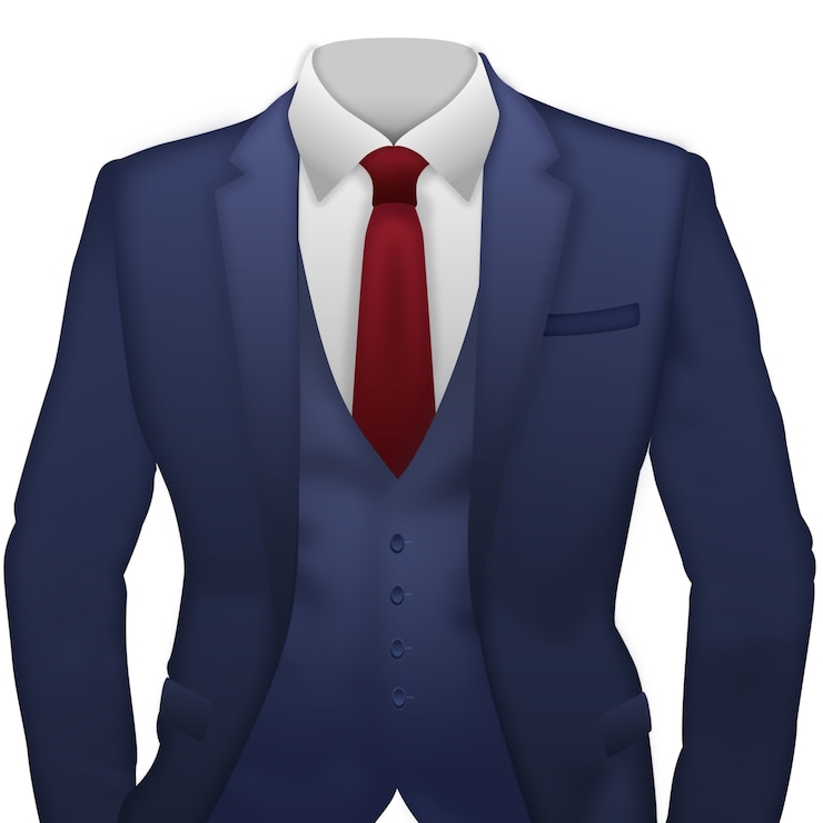 PSD Gratis realistic suit illustration