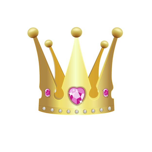 Realistico corona d&#39;oro