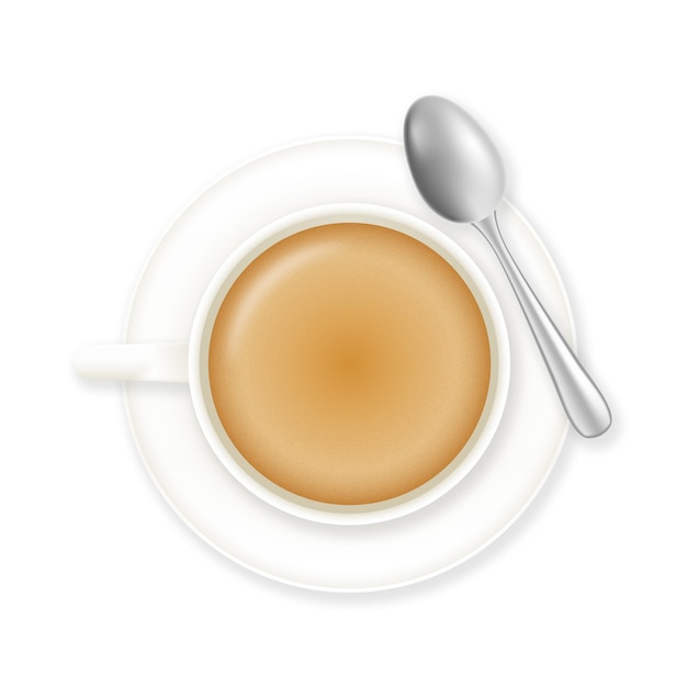 Realistisch element van een koffiebeker
