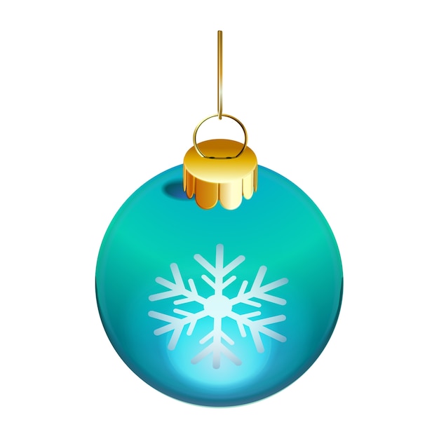 Gratis PSD realistisch kerstornament