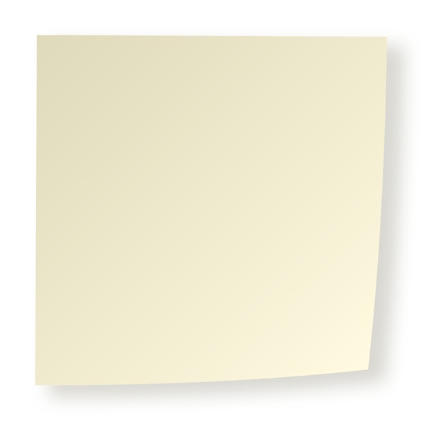 Gratis PSD realistisch post-it-element geïsoleerd