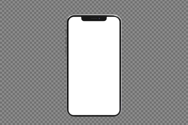realistisch vooraanzicht smartphone psd mockup