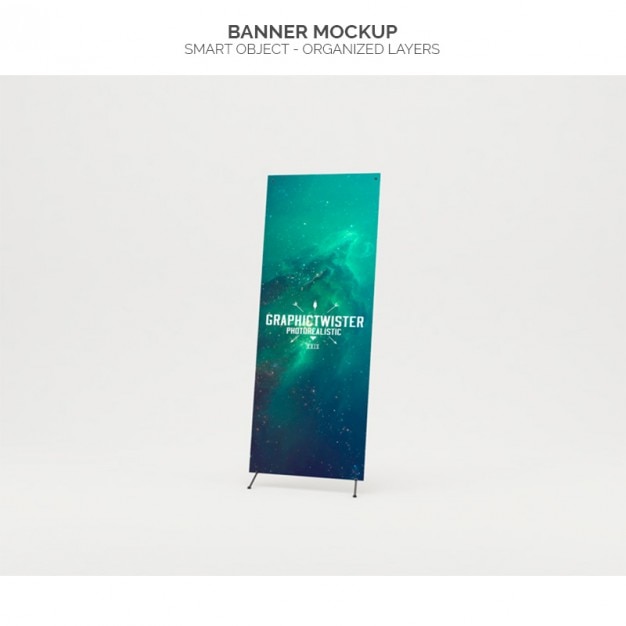 Realistische banner mock up