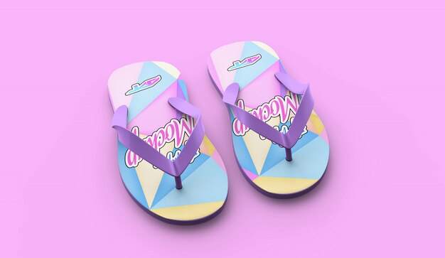 Download Flip flop mockup | Gratis PSD Bestanden