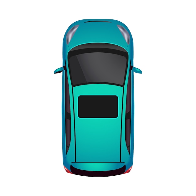 Realistische illustratie van een auto