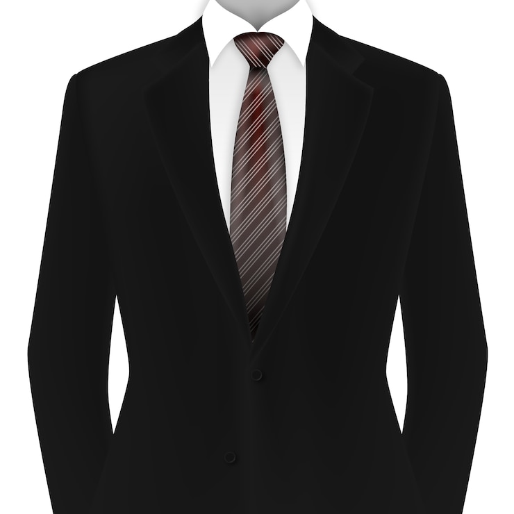 Gratis PSD realistische illustratie van een pak.