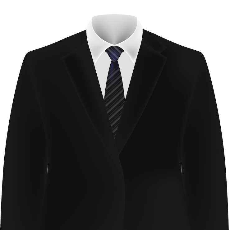 Gratis PSD realistische illustratie van een pak.