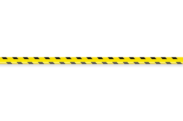 Realistische quarantaine tape geïsoleerd
