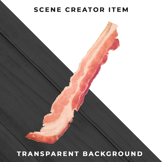 Rebanada de carne PSD transparente