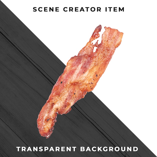 Rebanada de carne PSD transparente