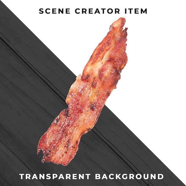 Rebanada de carne PSD transparente