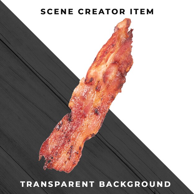 Rebanada de carne PSD transparente