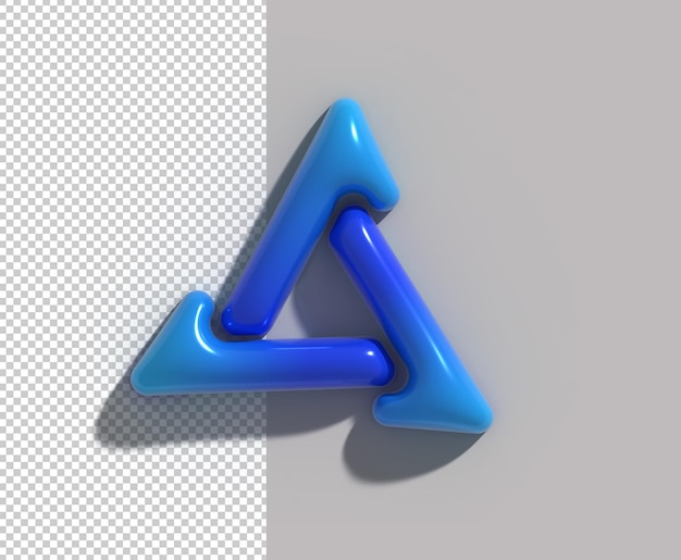 Reciclar el logotipo tipográfico transparente Psd