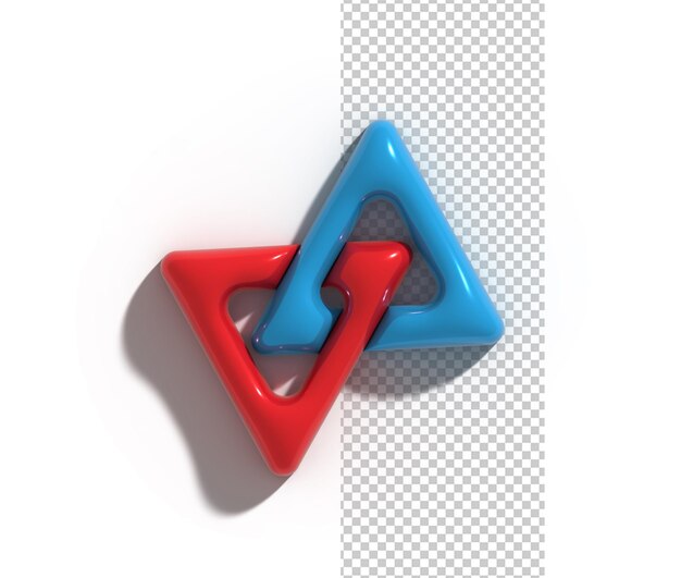 Reciclar el logotipo tipográfico transparente Psd