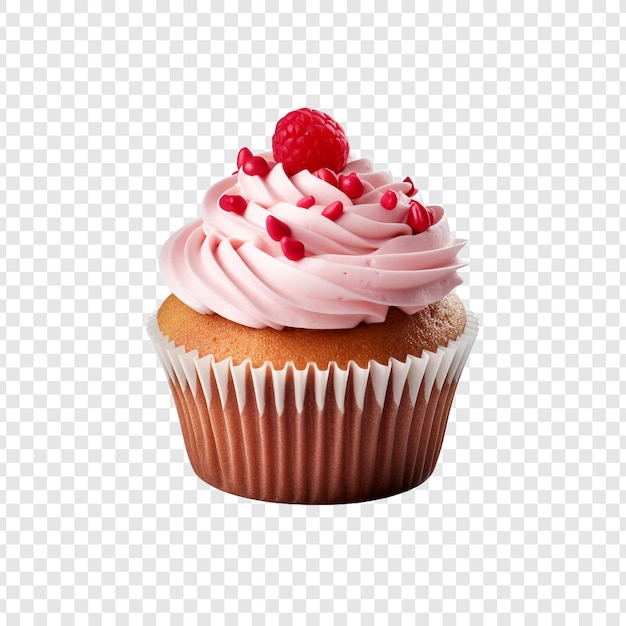 PSD gratuito recién cupcake png aislado sobre fondo transparente