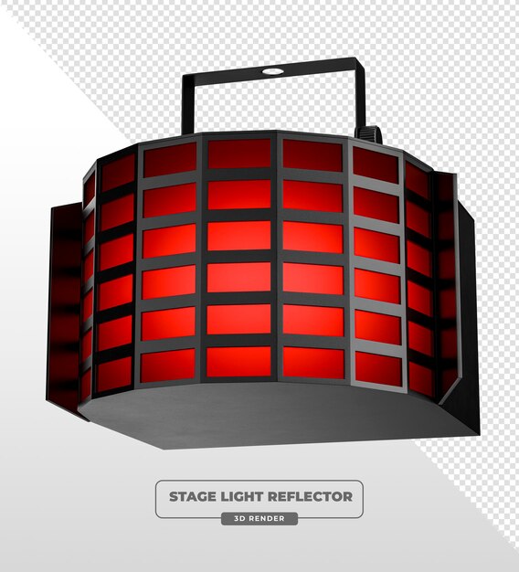 Red LED Derby Efecto Luz para el escenario y la iluminación de la fiesta 3D Render