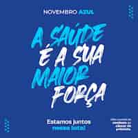 PSD gratuito las redes sociales alimentan la campaña de instagram contra el cáncer de próstata en brasil