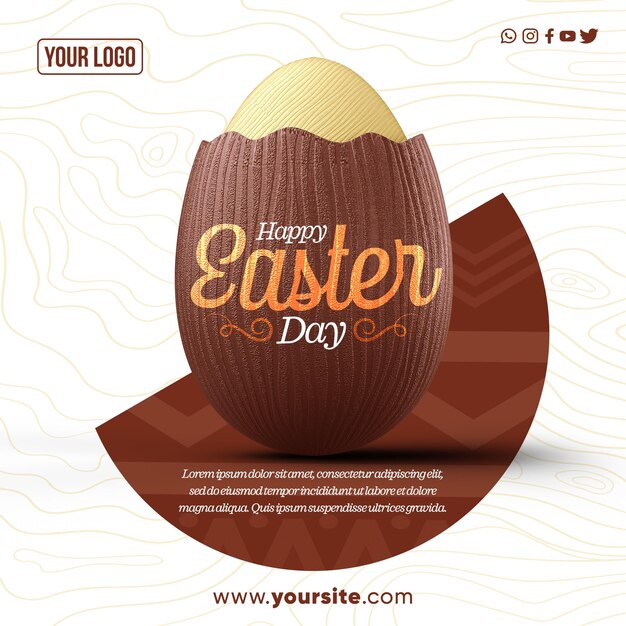 Redes sociales alimentan instagram feliz día de pascua