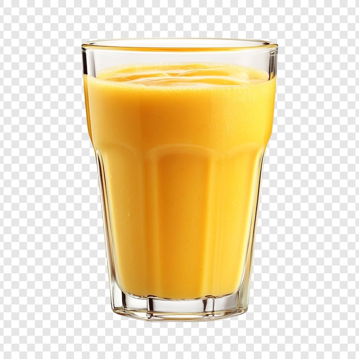 PSD gratuito refrescante batido de mango en un vaso