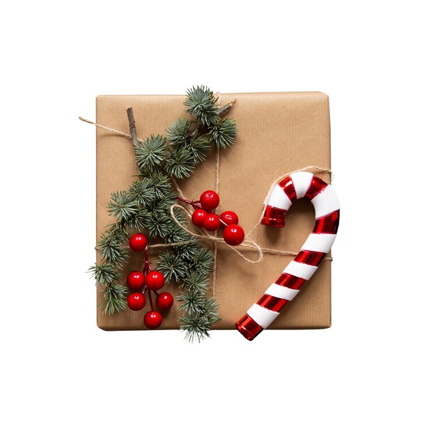 El regalo de Navidad aislado.