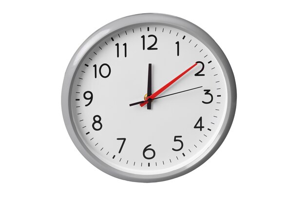 Reloj de pared aislado