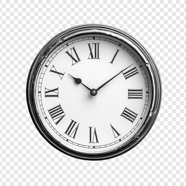 Un reloj de pared antiguo con números romanos, una pieza atemporal