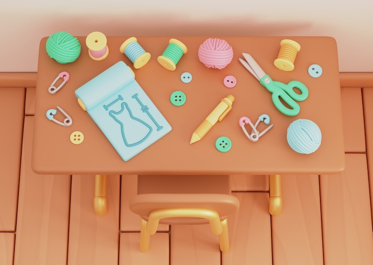 PSD Gratis render 3d dari atelier