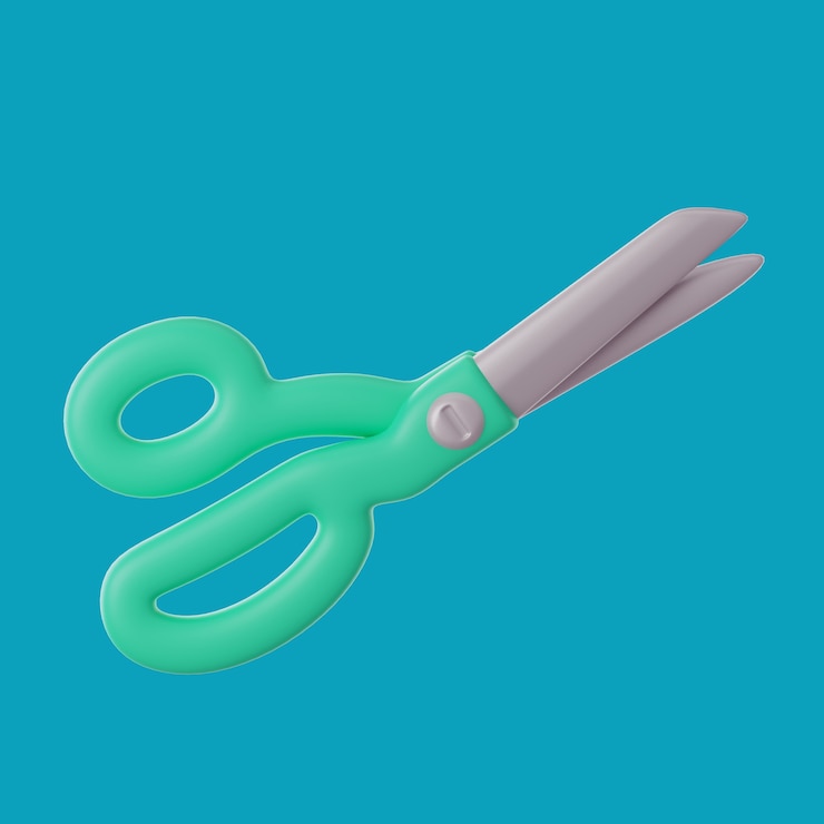PSD Gratis render 3d dari ikon desain fesyen