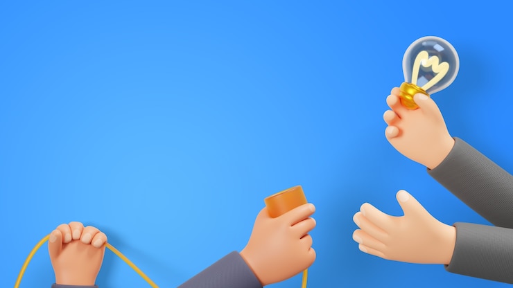 PSD Gratis render 3d dari kerja tim