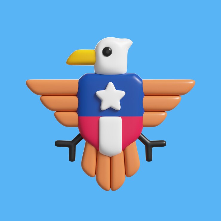 PSD Gratis render 3d ikon amerika serikat