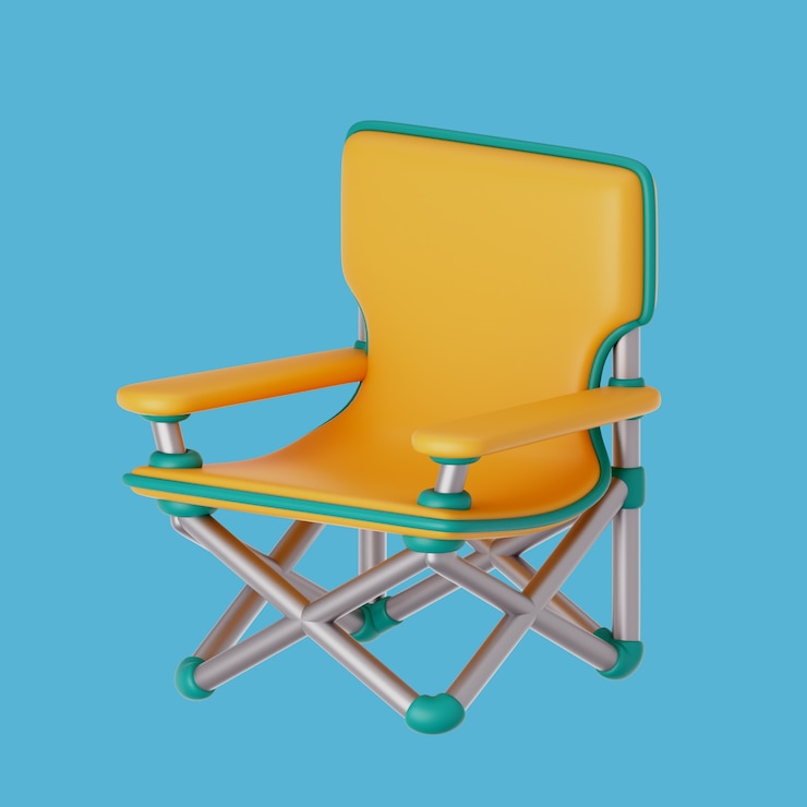 PSD Gratis render 3d ikon berkemah