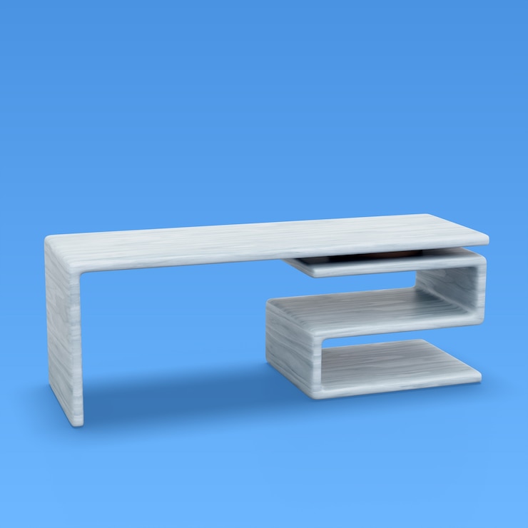 PSD Gratis render 3d ilustrasi furnitur bisnis