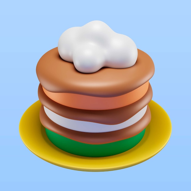 Render de icono de postre del día de san patricio