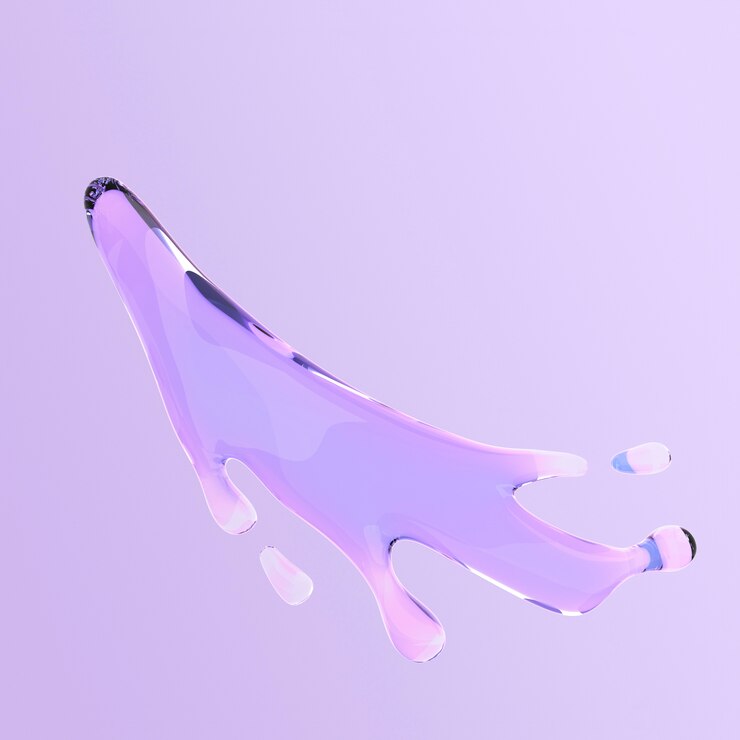 PSD Gratis rendering 3d dari ikon bentuk cair