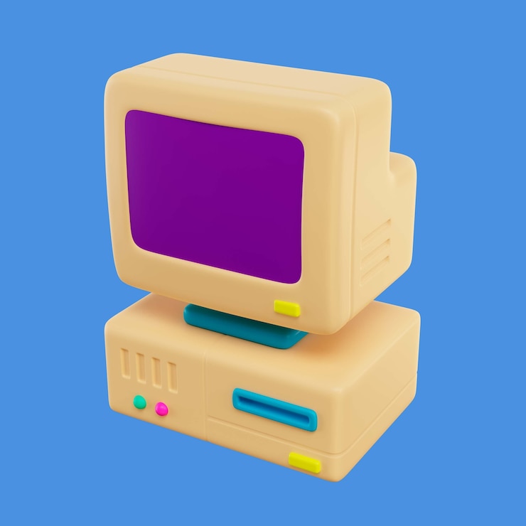 PSD gratuito rendering 3d dell'icona degli anni '90