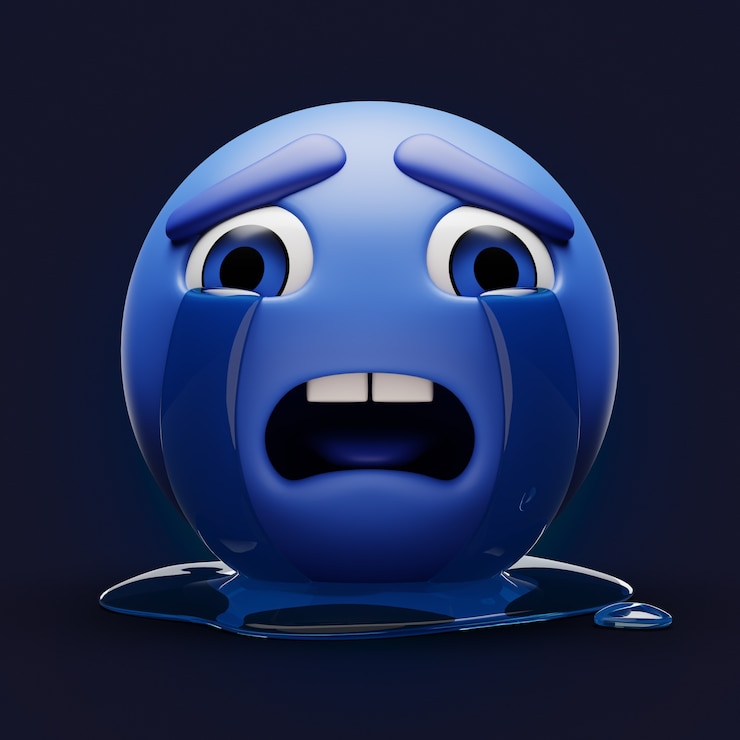 PSD gratuito rendering 3d dell'icona del lunedì blu