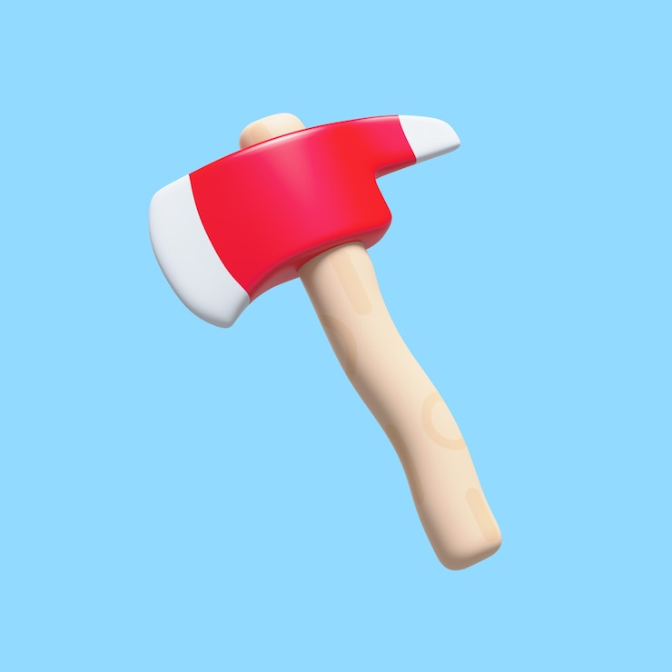 PSD gratuito rendering 3d dell'icona del vigile del fuoco