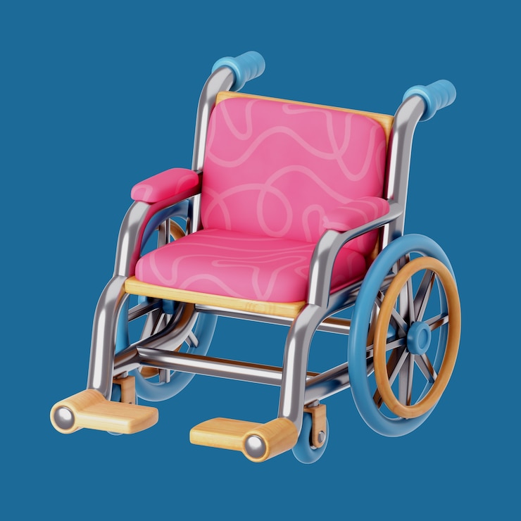 PSD gratuito rendering 3d dell'icona della disabilità